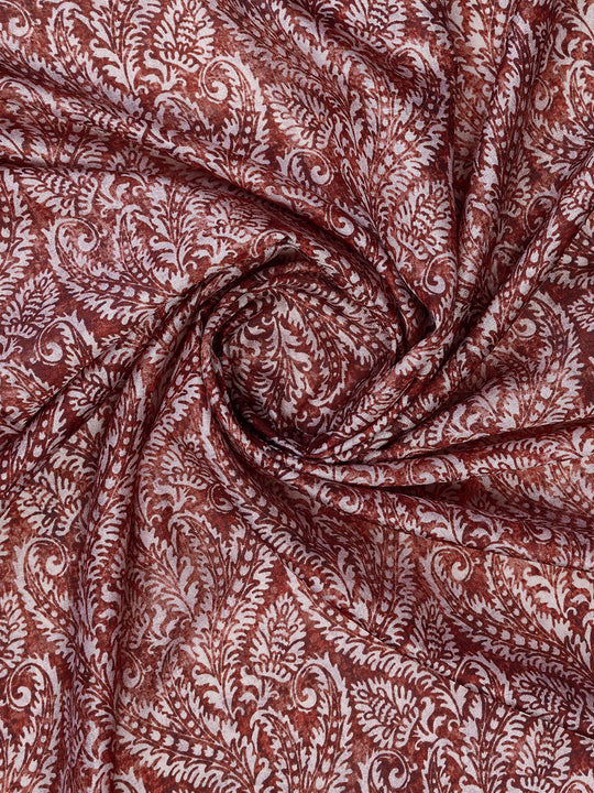 Maroon Poly Silk Festival Saree With Blouse Piece