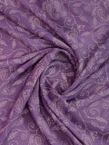 Purple Poly Georgette Festive Wear Saree With Blouse Piece