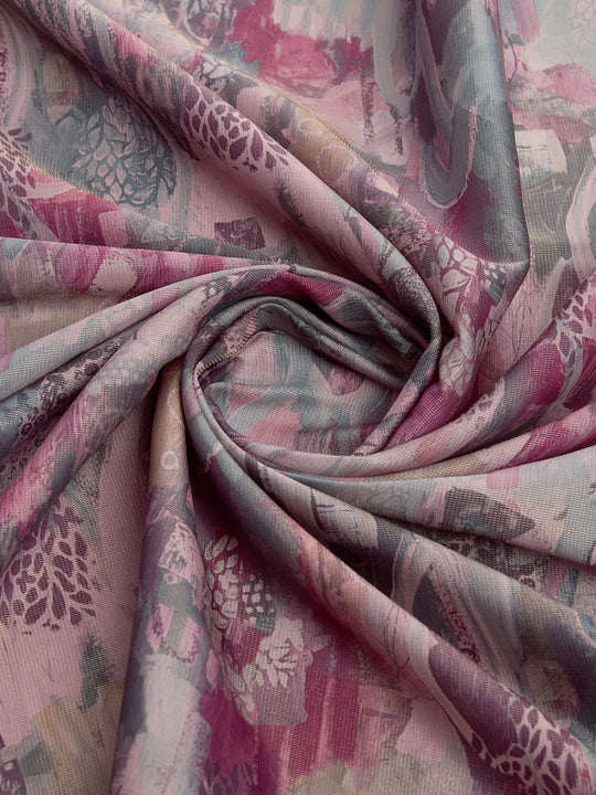 Wine Tissue Saree With Blouse Piece