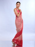 Pink Weightless Saree With Blouse Piece