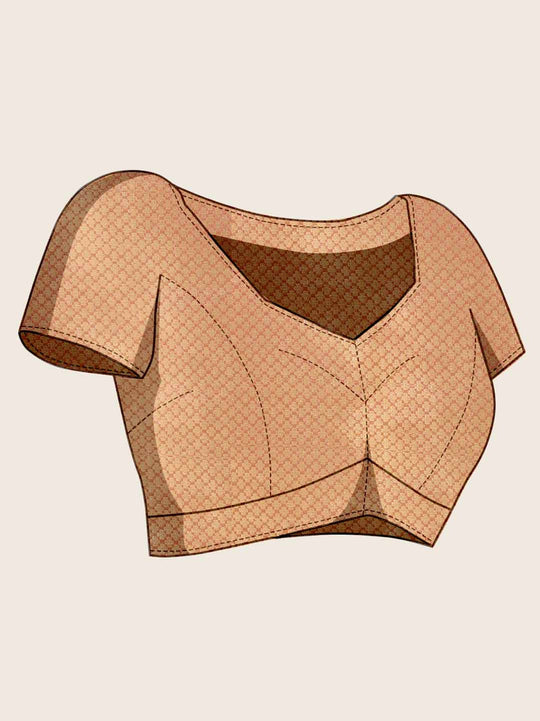 Rustic Red Pure Tissue Silk Banarasi Saree With Brocade Blouse Piece