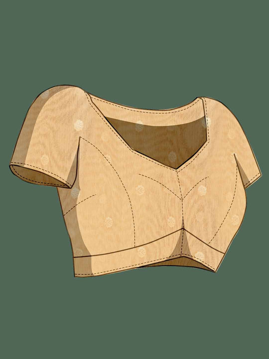 Yellow Pure Cotton Lucknowi Woven Printed Saree With Tassels Saree With Blouse Piece