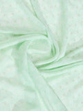 Mintgreen Crepe Georgette Gold Foil Embellished Printed Saree With Blouse Piece
