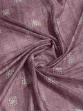 Light Magenta Poly Crepe Festive Wear Saree With Blouse Piece