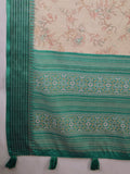 Beige Poly Silk Daily Wear Saree With Blouse Piece