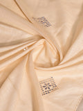 Cream Linen Blend Saree With Blouse Piece