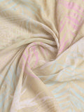 Beige Silk Georgette Festive Wear Saree With Blouse Piece