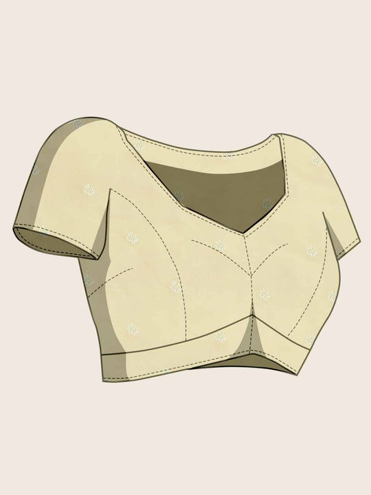 Yellow Pure Cotton Lucknowi Woven Banarasi Saree With Ombre Floral Prints