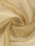 Yellow Organza Zari Woven Printed Saree With Hand-Sequence Embellishment Saree With Blouse Piece