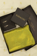 Raksha Bandhan Gift Box - (Set of Flashy Green Kanjivaram Saree And Earrings)