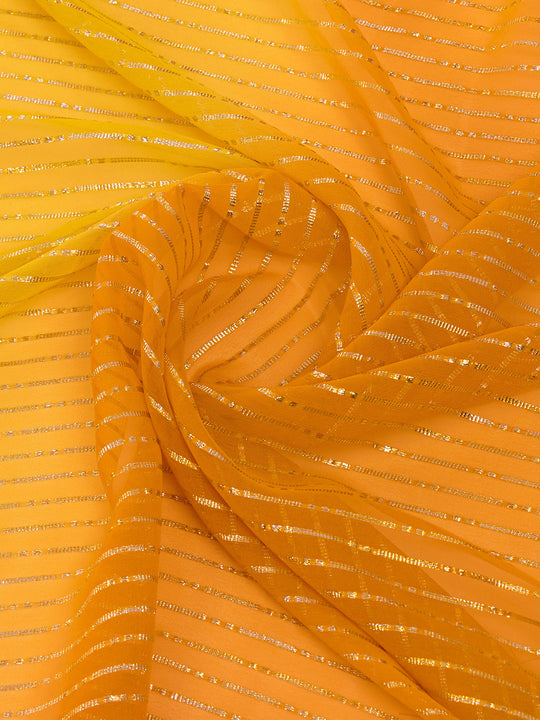 Yellow & Pink Weightless Saree With Blouse Piece