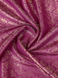 Cherrypink Yellow Ikkat Woven Kajeevaram Silk Rich Pallu With Blouse Piece