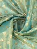 Seagreen Pure Tissue Silk Banarasi Saree With Brocade Blouse Piece