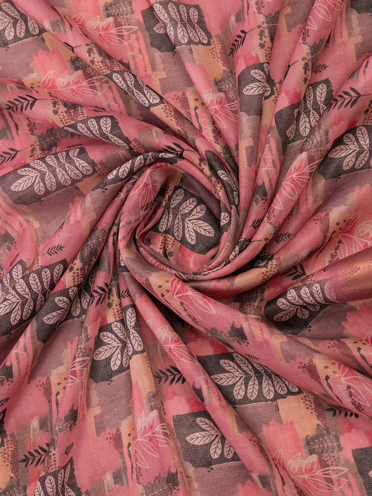 Pink Tissue Saree With Blouse Piece