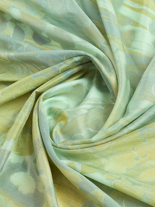 Pista Green Handloom Silk Festive Wear Saree With Blouse Piece