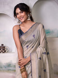 Lvory Modal Cotton Saree With Blouse Piece