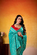 Fancy Dolla Silk Woven Design Work Handloom Silk Saree With Blouse Piece