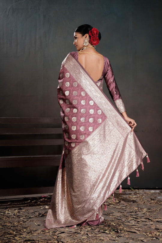 Soft Silk Chitt Palu With Blouse Weaving Silk Saree