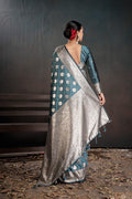 Soft Silk Chitt Palu With Blouse Weaving Silk Saree