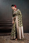 Soft Silk Chitt Palu With Blouse Weaving Silk Saree