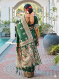 Aura Silk Weaving Design With Zari Border Banarasi Silk Saree