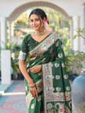 Aura Silk Weaving Design With Zari Border Banarasi Silk Saree