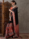 Salmon Semi Modal Saree With Blouse Piece