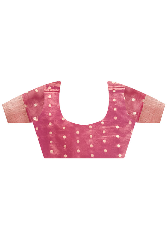 Brown Paithani Tissue Saree With Blouse Piece