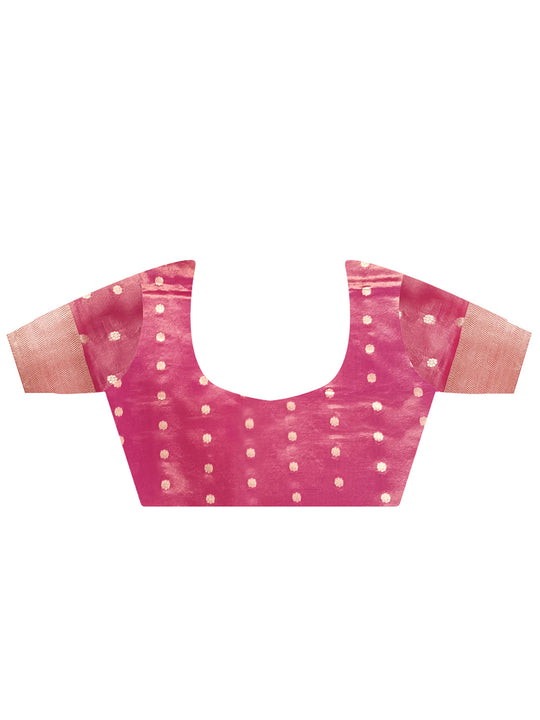 Blue Paithani Tissue Saree With Blouse Piece