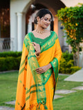 Aura Silk Weaving Design With Zari Border Banarasi Silk Saree