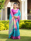 Aura Silk Weaving Design With Zari Border Banarasi Silk Saree