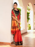Aura Silk Weaving Design With Zari Border Banarasi Silk Saree
