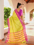 Aura Silk Weaving Design With Zari Border Banarasi Silk Saree