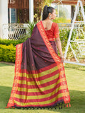 Aura Silk Weaving Design With Zari Border Banarasi Silk Saree