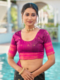 Aura Silk Weaving Design With Zari Border Banarasi Silk Saree
