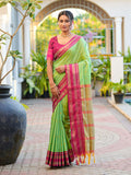 Aura Silk Weaving Design With Zari Border Banarasi Silk Saree