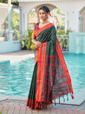 Aura Silk Weaving Design With Zari Border Banarasi Silk Saree