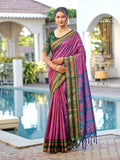 Aura Silk Weaving Design With Zari Border Banarasi Silk Saree