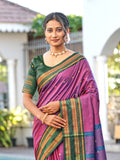 Aura Silk Weaving Design With Zari Border Banarasi Silk Saree