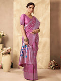 Rich Peacock Pallu Banarasi Silk Saree With Zhallar