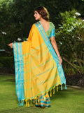Aura Silk Weaving Design With Zari Border Banarasi Silk Saree