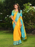 Aura Silk Weaving Design With Zari Border Banarasi Silk Saree
