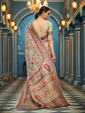 Multi Soft Silk Festive Wear Saree With Blouse Piece