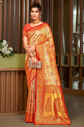 Maroon Silk Saree With Blouse Piece