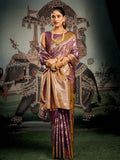 Blue Banarasi Premium Soft Silk With Gold Zari With Zhallar Saree With Blouse Piece