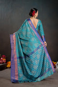 Soft Silk Chitt Palu With Contrast Blouse Weaving Saree