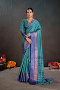 Soft Silk Chitt Palu With Contrast Blouse Weaving Saree