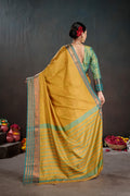 Soft Silk Chitt Palu With Contrast Blouse Weaving Saree
