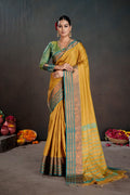 Soft Silk Chitt Palu With Contrast Blouse Weaving Saree