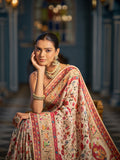 White Soft Silk Festive Wear Saree With Blouse Piece